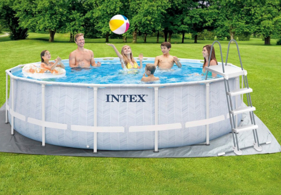   488  122  Chevron Prism Frame Pool Intex 26746NP,  , , 