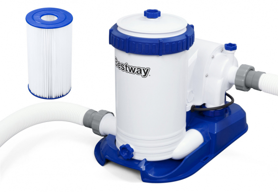 Каркасный бассейн 610 х 132 см Steel Pro Max Frame Pool Bestway 561FM, фильтрующий насос, лестница, тент