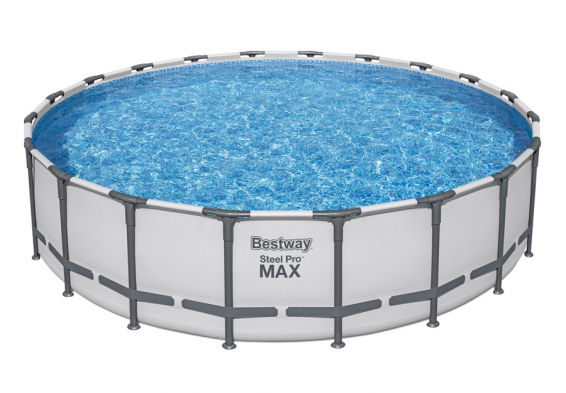 Каркасный бассейн 610 х 132 см Steel Pro Max Frame Pool Bestway 561FM, фильтрующий насос, лестница, тент