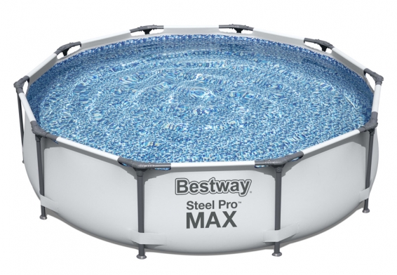 Каркасный бассейн 305 х 76 см Steel Pro Max Frame Pool Bestway 56408, фильтрующий насос
