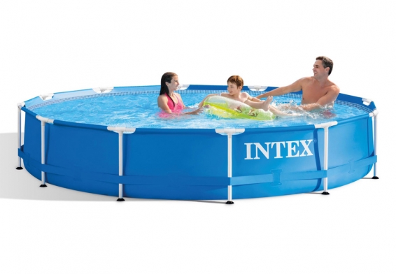 Каркасный бассейн 366 х 76 см Metal Frame Pool Intex 28212NP, фильтрующий насос