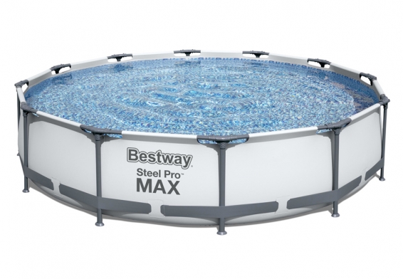 Каркасный бассейн 366 х 76 см Steel Pro Max Frame Pool Bestway 56416, фильтрующий насос