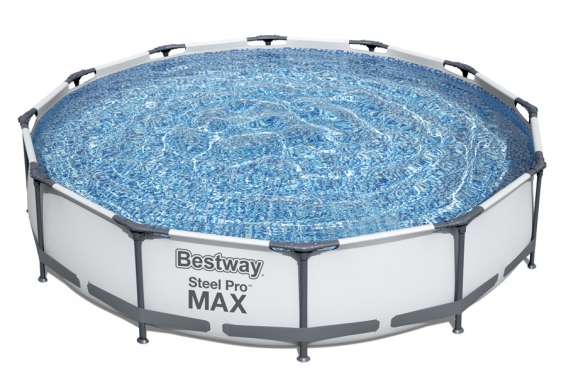 Каркасный бассейн 366 х 76 см Steel Pro Max Frame Pool Bestway 56416, фильтрующий насос