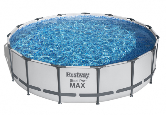 Каркасный бассейн 457 х 107 см Steel Pro Max Frame Pool Bestway 56488, фильтрующий насос, лестница, тент
