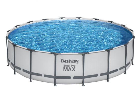 Каркасный бассейн 549 х 122 см Steel Pro Max Frame Pool Bestway 56462, фильтрующий насос, лестница, тент