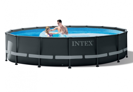 Каркасный бассейн 488 х 122 см Ultra XTR Frame Pool Intex 26326NP, песочный фильтрующий насос, лестница, аксессуары