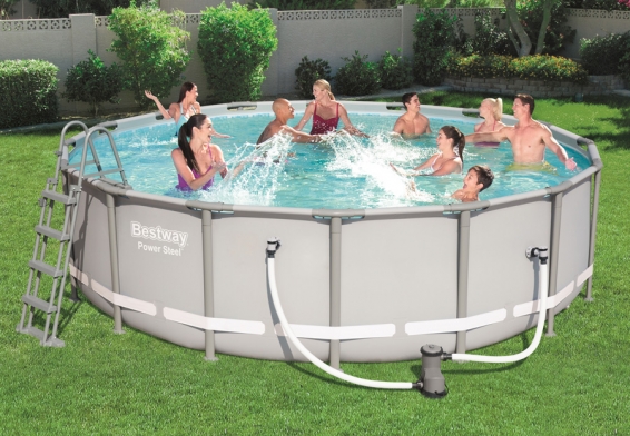   488  122  Power Steel Frame Pool Bestway 56451,  , , 