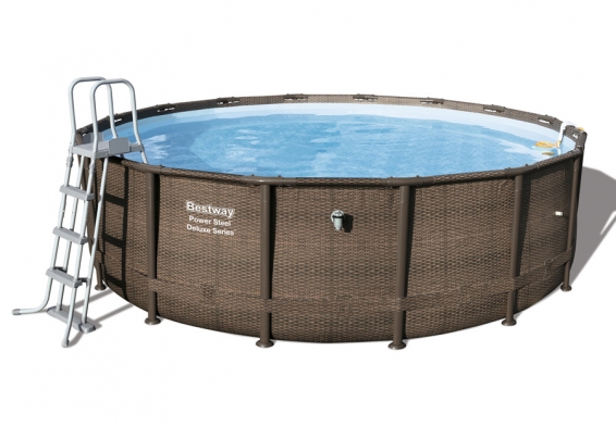   488  122  Power Steel Deluxe Series Pool Bestway 56666,  , , 