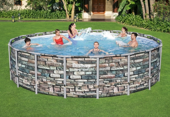   549  132  Power Steel Frame Pool Bestway 56886,  , , 