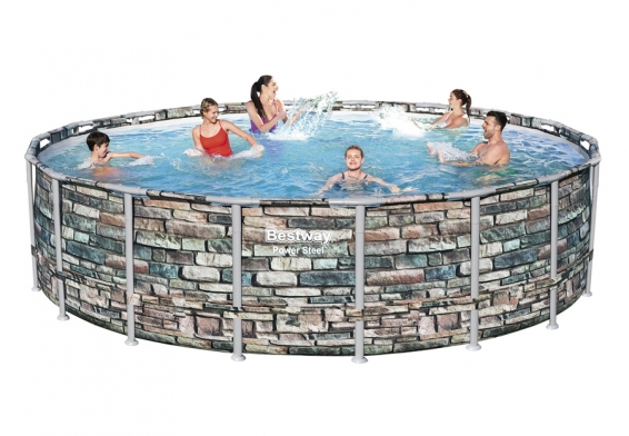   549  132  Power Steel Frame Pool Bestway 56886,  , , 