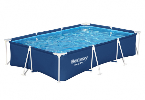 Каркасный бассейн 300 х 201 х 66 см Steel Pro Frame Pool Bestway 56411, фильтрующий насос
