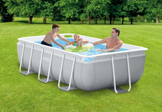   300  175  80  Rectangular Prism Frame Pool Intex 26784WPA