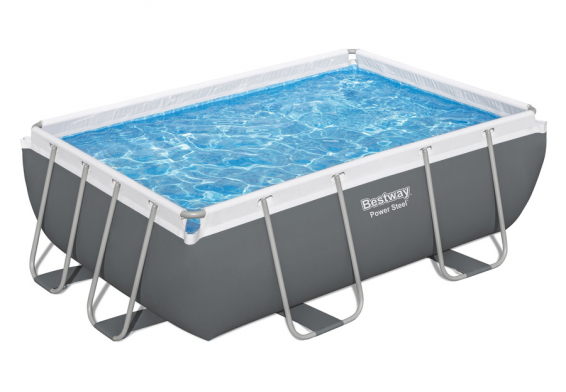   282  196  84  Power Steel Rectangular Frame Pool Bestway 56629,  