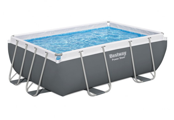   282  196  84  Power Steel Rectangular Frame Pool Bestway 56629,  