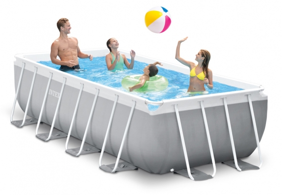   400  200  100  Rectangular Prism Frame Pool Intex 26788WPA