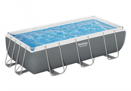   404  201  100  Power Steel Rectangular Frame Pool Bestway 56442,   , 