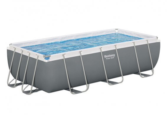   404  201  100  Power Steel Rectangular Frame Pool Bestway 56442,   , 