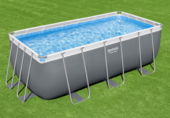   412  201  122  Power Steel Rectangular Frame Pool Bestway 56456,  , 