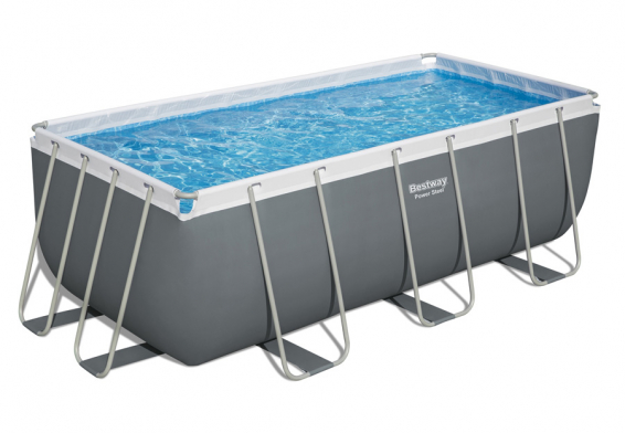   412  201  122  Power Steel Rectangular Frame Pool Bestway 56456,  , 