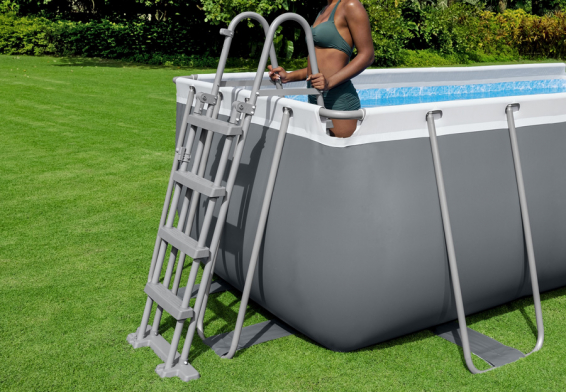   412  201  122  Power Steel Rectangular Frame Pool Bestway 56456,  , 