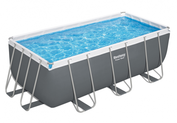   412  201  122  Power Steel Rectangular Frame Pool Bestway 56456,  , 