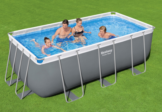   412  201  122  Power Steel Rectangular Frame Pool Bestway 56457,   , 