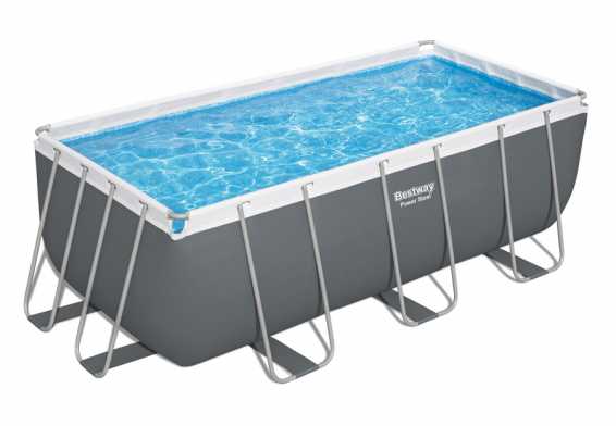   412  201  122  Power Steel Rectangular Frame Pool Bestway 56457,   , 