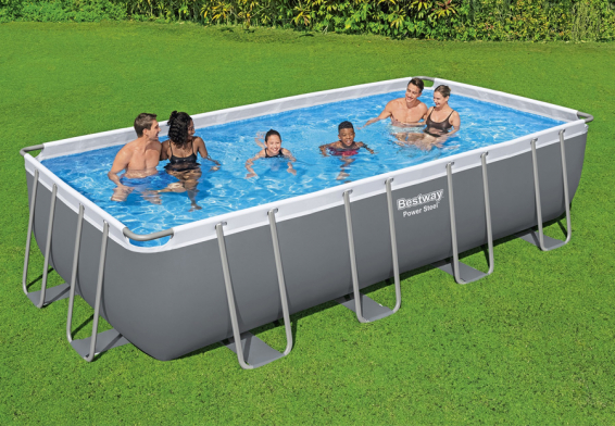   549  274  122  Power Steel Rectangular Frame Pool Bestway 56465,  , , 