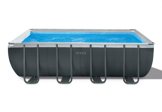 Каркасный бассейн 549 х 274 х 132 см Rectangular Ultra XTR Frame Pool Intex 26356NP, песочный фильтрующий насос, лестница, аксессуары