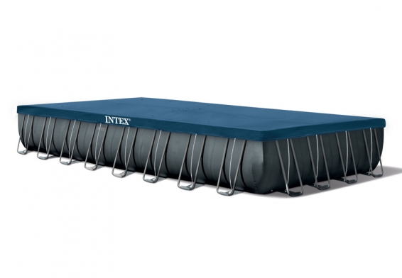 Каркасный бассейн 975 х 488 х 132 см Rectangular Ultra XTR Frame Pool Intex 26374WP, лестница, аксессуары