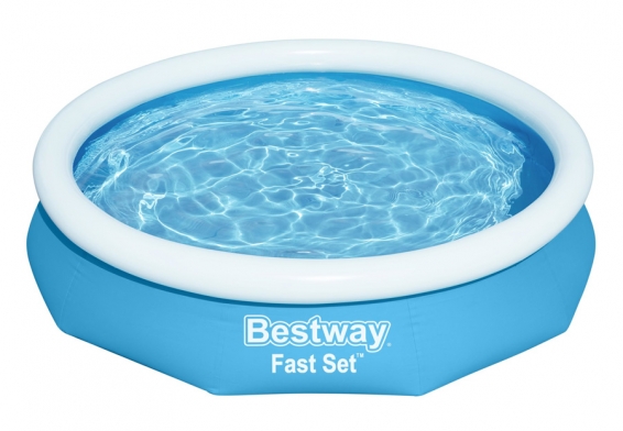 Надувной бассейн 305 х 66 см Fast Set Pool Bestway 57458, фильтрующий насос