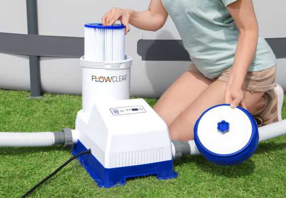 Фильтрующий насос Smart Touch Wi-Fi Filter Pump Bestway 58680, картриджный