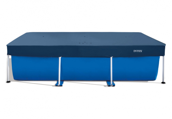 Тент для прямоугольных каркасных бассейнов размером 260 х 160 см Rectangular Pool Cover Intex 28036