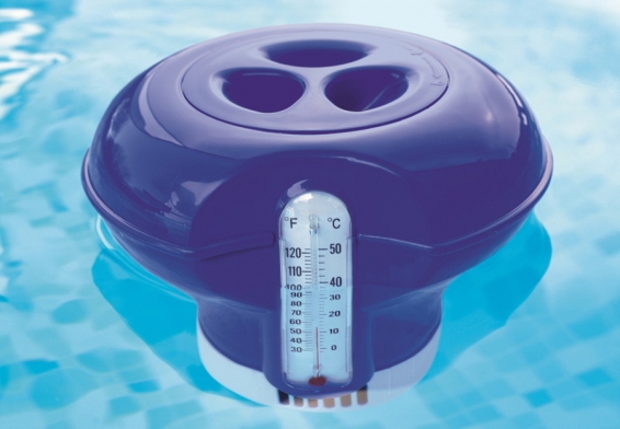 Плавающий дозатор химии для бассейнов Chemical Floater Bestway 58209, с термометром