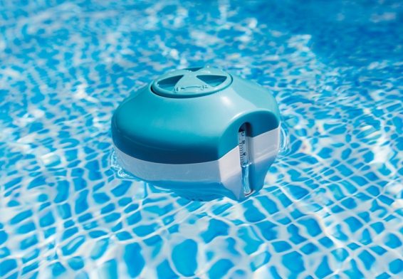        2-in-1 Floating Chlorine Dispenser With Thermometr Intex 29043