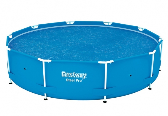 Обогревающий тент диаметром 289 см для круглых бассейнов Solar Pool Cover Bestway 58241