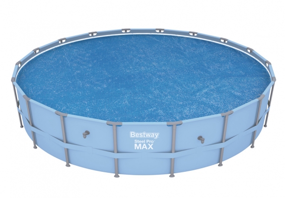 Обогревающий тент диаметром 527 см для круглых бассейнов Solar Pool Cover Bestway 58173