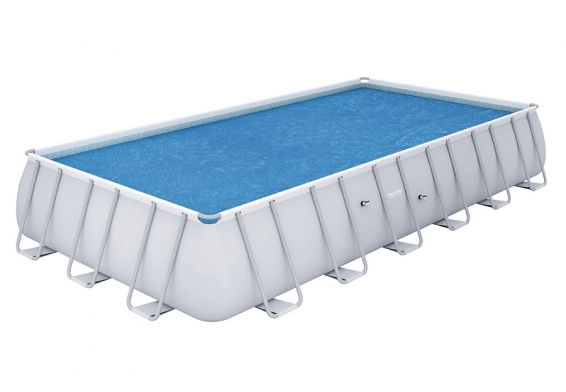 Обогревающий тент размером 703 х 336 см для прямоугольных бассейнов Solar Pool Cover Bestway 58228