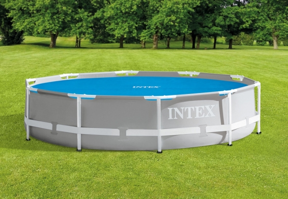 Обогревающий тент диаметром 290 см для круглых бассейнов Solar Cover Intex 28011