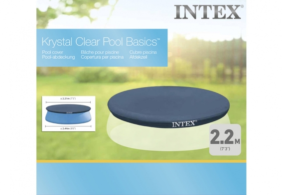 Тент для круглых надувных бассейнов диаметром 244 см Easy Set Pool Cover Intex 28020