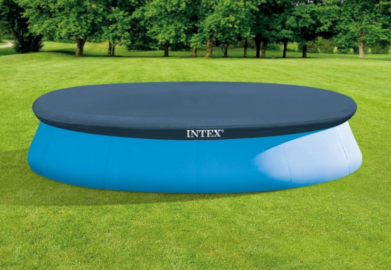 Тент для круглых надувных бассейнов диаметром 396 см Easy Set Pool Cover Intex 28026