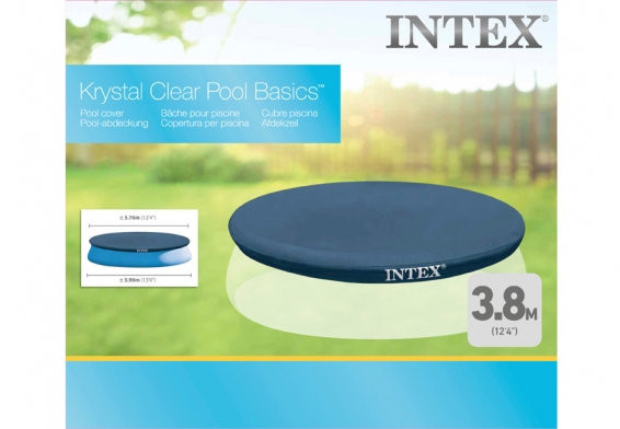 Тент для круглых надувных бассейнов диаметром 396 см Easy Set Pool Cover Intex 28026