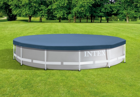 Тент для круглых каркасных бассейнов диаметром 366 см Round Pool Cover Intex 28031
