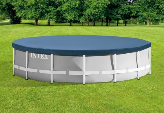 Тент для круглых каркасных бассейнов диаметром 427 см Round Pool Cover Intex 11054