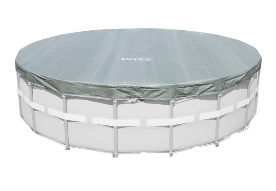 Тент для круглых каркасных бассейнов диаметром 488 см Deluxe Pool Cover Intex 28040