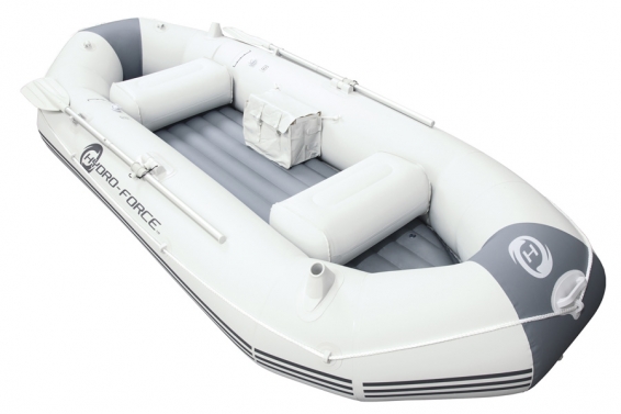 Трехместная надувная лодка Marine Pro-I Raft Set Bestway 65044, алюминиевые вёсла, ручной насос