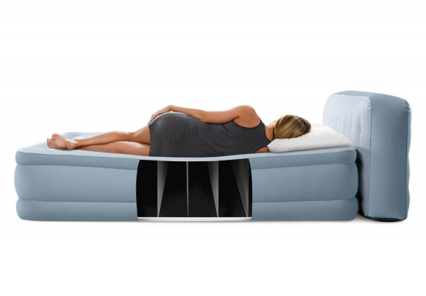    Plush Headboard Airbed Intex 64450ND,    220