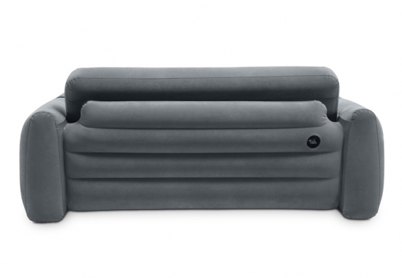 Двухместный надувной диван Pull-Out Sofa Intex 66552NP, цвет серый, без насоса