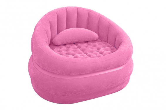Надувное кресло Cafe Chair Intex 68563NP, цвет розовый, без насоса