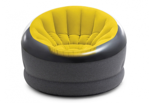 Надувное кресло Empire Chair Intex 66582NP, цвет жёлтый, без насоса